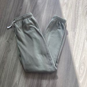 sage green cinch sweatpants